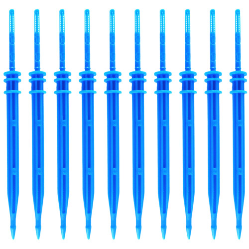 100Pcs Multi-Head Automatic Drip Irrigation Stake Blue for Garden Pots