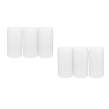 6Pcs Travel Makeup Brush Holders Clear Waterproof Plastic Organizers