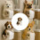 Adorable résine de support de mouchoirs d'inspiration canine-5 3