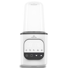 Fast Baby Bottle Warmer with Digital Display for Breastmilk and Formula, Compact Design, White