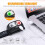 2-Pack USB Rechargeable Headlamp IPX6 Waterproof Ultra-Light Bright 4