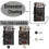 Refillable Kerosene Lighter for Men, Embossed Titanium Alloy Vintage Windproof Design with Adjustable Flame Control, Compact Retro Style 4# 5