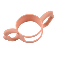 Compact Organizer with Ergonomic Silicone Handle, Pink Travel Storage Case 16.5 x 6.5 cm