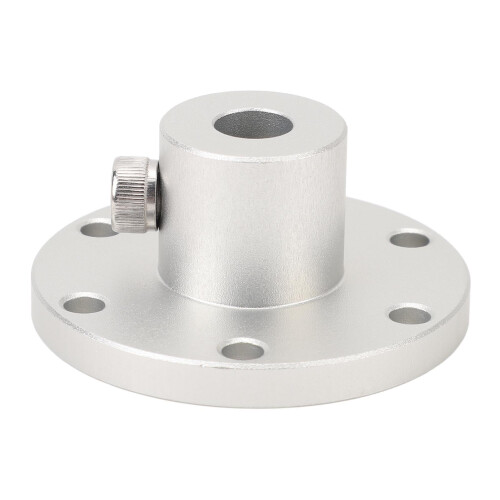 10mm Aluminum Flange Shaft Coupling for Robot Wheels, Precise Torque Alignment, Durable Silver Hub 2