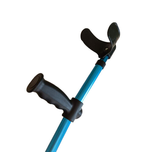 Folding Walking Cane and Adjustable Forearm Crutches for Adults, Ergonomic Handle, Blue 2 Pack 1