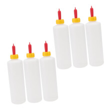 6 Pack Lamb Feeding Bottles Goat Milk Bottles Set for Sheep and Goats Consistent Milk Flow Easy Clean