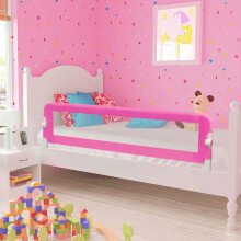 Berkfield Toddler Safety Bed Rail 150 x 42 cm Pink