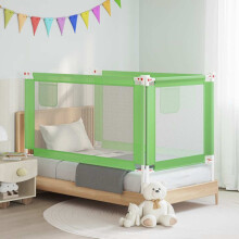Berkfield Toddler Safety Bed Rail Green 150x25 cm Fabric