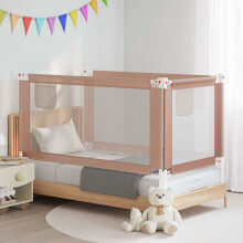 Berkfield Toddler Safety Bed Rail Taupe 160x25 cm Fabric