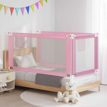 Berkfield Toddler Safety Bed Rail Pink 160x25 cm Fabric