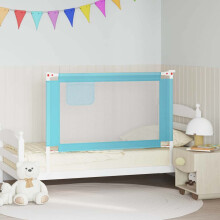 Berkfield Toddler Safety Bed Rail Blue 120x25 cm Fabric