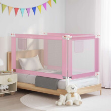 Berkfield Toddler Safety Bed Rail Pink 150x25 cm Fabric