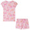 Kids' Pyjamas with Short Sleeves Light Pink 128 1