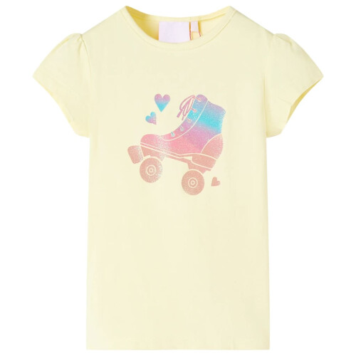 Kids' T-shirt Soft Yellow 128