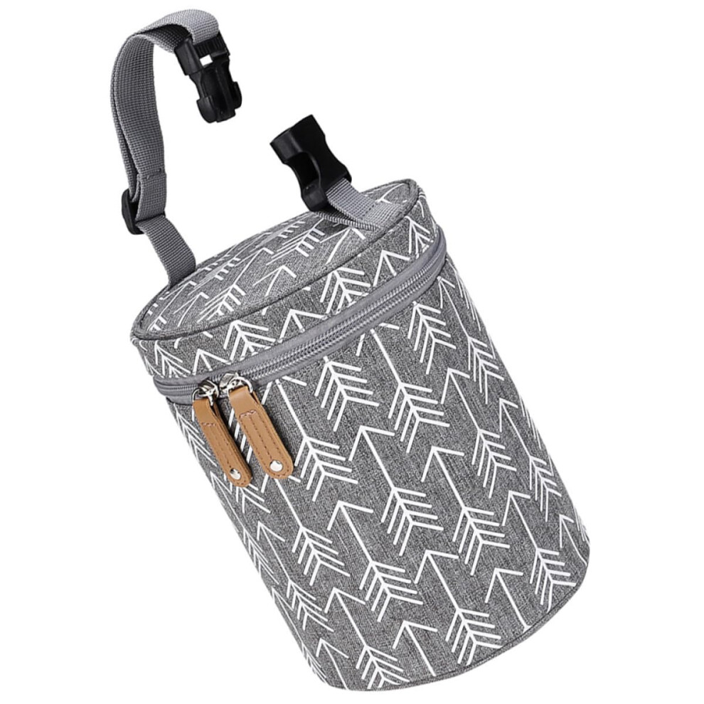 Breast Milk Cooler Bag With Insulated Temperature Control And Removable Insert, Travel Bottle Bag For Nursing Moms Gray