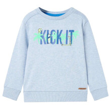 Kids' Sweatshirt Soft Blue Melange 104