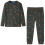 Kids' Pyjamas with Long Sleeves Khaki 140 1
