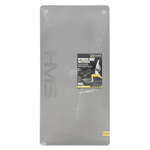 Fitness Mat, Light Grey-Black, 120x60cm, EVA 15mm 1