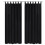 2 pcs Black Micro-Satin Curtains with Loops 140 x 175 cm 1