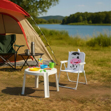 Opvouwbare campingstoel voor kinderen met dierendesign
