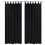 2 pcs Black Micro-Satin Curtains with Loops 140 x 245 cm 1