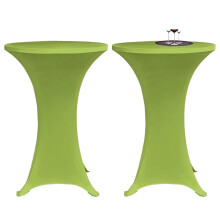 Berkfield Stretch Table Cover 2 pcs 60 cm Green