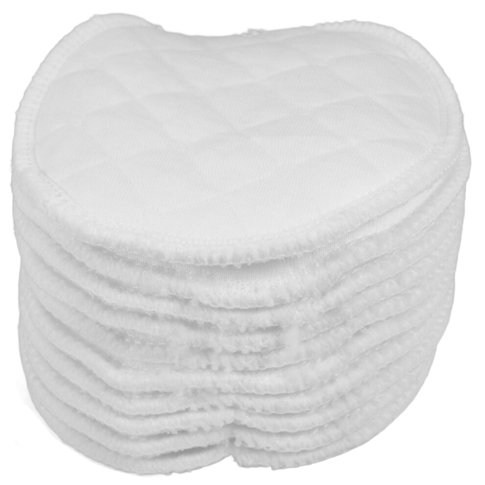 12Layer Reusable Washable Cotton Breastfeeding Pads 10Pack Soft Absorbent Leak Protection for Nursing Mothers