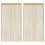 Berkfield String Curtains 2 pcs 100x250 cm Beige 1