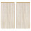 Berkfield String Curtains 2 pcs 140x250 cm Beige 1