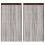 Berkfield String Curtains 2 pcs 140x250 cm Brown 1