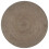 Berkfield Handmade Rug Jute Round 150 cm Grey 1