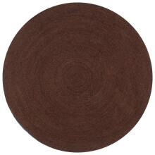 Berkfield Handmade Rug Jute Round 90 cm Brown