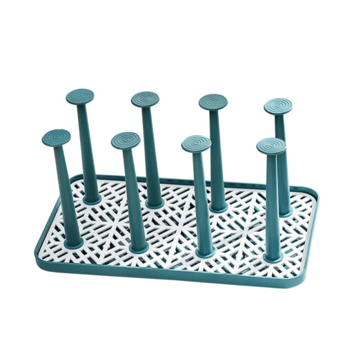 Adjustable Cup Drying Rack for Kitchen Counter, SpaceSaving Plastic Mug Organizer for Tea and Coffee Cups