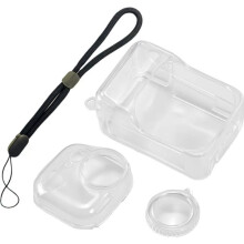 Camera Case for GO Ultra,Shockproof Anti-Slip Silicone Protective Cover with Lens Cap,Action Camera Accessories