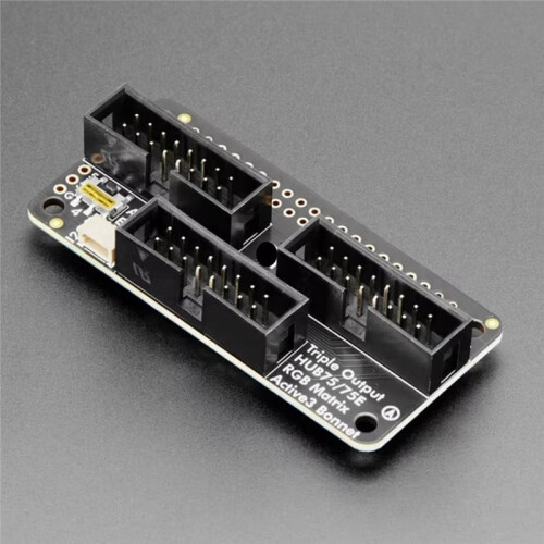 6358 Triple LED Matrix Bonnet for Raspberry Pi - for HUB75 for Adafruit 1