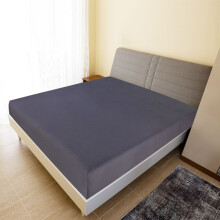 Berkfield Jersey Fitted Sheet Anthracite 140x200 cm Cotton