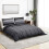 Berkfield Duvet Cover Set Dark Grey 140x200 cm Cotton 1