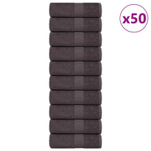 Berkfield Guest Towels "FROGN" 50 pcs Anthracite 30x50 cm 360 gsm