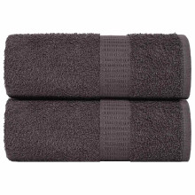 Berkfield Washcloths "FROGN" 2 pcs Anthracite 15x21 cm 360 gsm