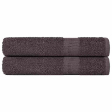 Berkfield Sauna Towels "FROGN" 2 pcs Anthracite 80x200 cm 360 gsm