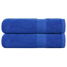 Berkfield Hand Towels "FROGN" 2 pcs Blue 50x100 cm 360 gsm
