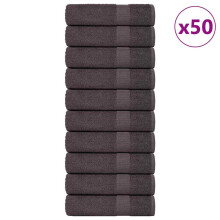 Berkfield Hand Towels "FROGN" 50 pcs Anthracite 50x100 cm 360 gsm