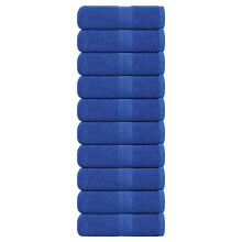 Berkfield Guest Towels "FROGN" 10 pcs Blue 30x50 cm 360 gsm
