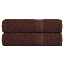Berkfield Hand Towels "FROGN" 2 pcs Brown 50x100 cm 360 gsm