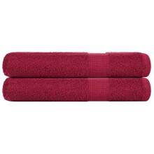 Berkfield Sauna Towels "FROGN" 2 pcs Bordeaux 80x200 cm 360 gsm