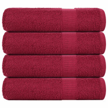 Berkfield Shower Towels "FROGN" 4 pcs Bordeaux 70x140 cm 360 gsm