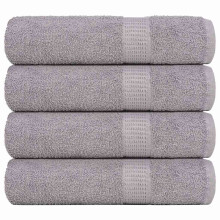Berkfield Hand Towels "FROGN" 4 pcs Grey 50x100 cm 360 gsm