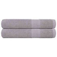 Berkfield Towels "FROGN" 2 pcs Grey 100x200 cm 360 gsm