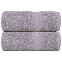 Berkfield Guest Towels "FROGN" 2 pcs Grey 30x50 cm 360 gsm