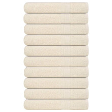 Berkfield Towels "FROGN" 10 pcs Cream 100x200 cm 360 gsm